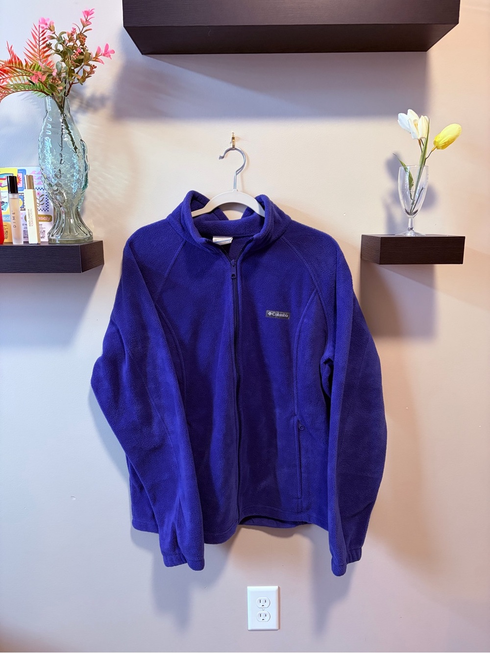 Columbia Women’s Purple Blue Full-Zip Fleece Jacket